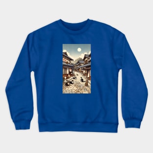 Cats in Classic Japan Crewneck Sweatshirt